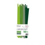 Quillingstreifen 5 mm Mixpack, Sommergrün