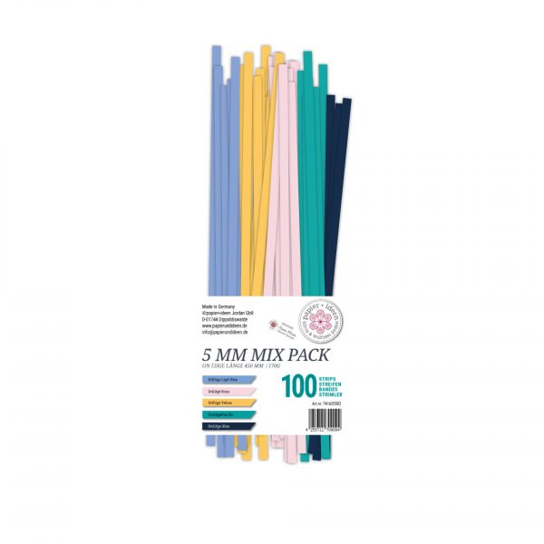 Quillingstreifen On Edge, 5 mm, Mix Pack