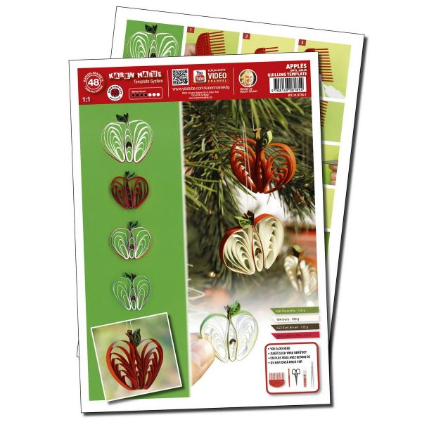 Apples Quilling Template