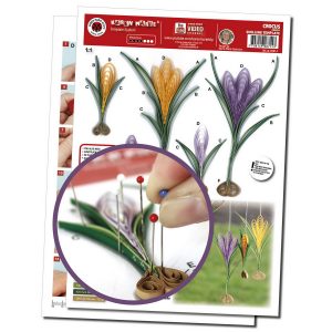 Crocus quilling template