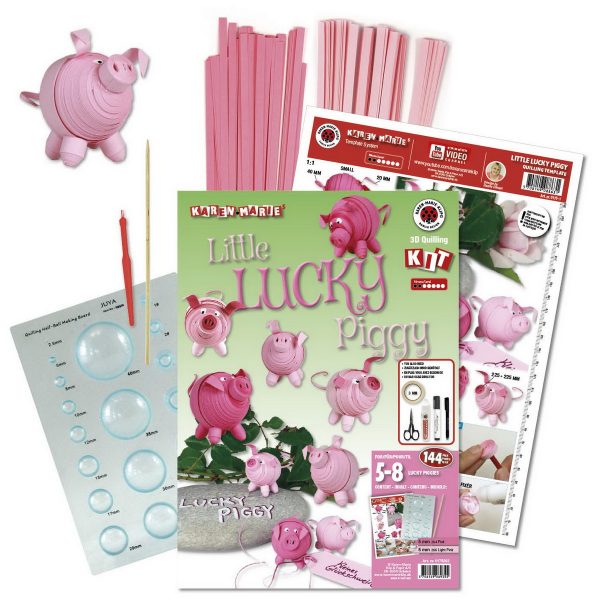 Little Lucky Piggy Quilling Kit