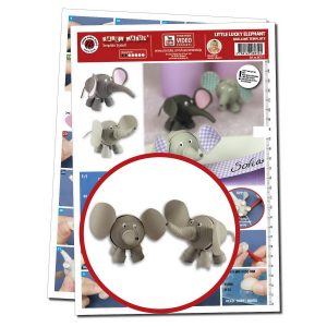 Little Lucky Elephant Quilling template