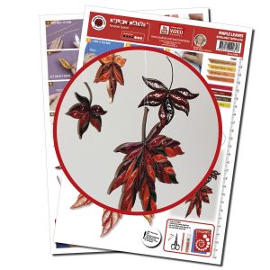 Maple Leaves Quilling template
