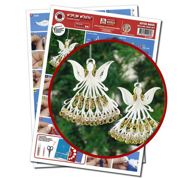 Sister Angel Quilling template