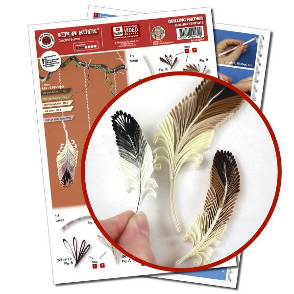 Feather Quilling template
