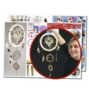 Dreamcatcher Owl Quilling template A3