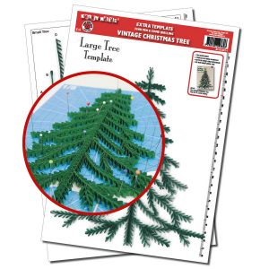 The Vintage Christmas Tree Quilling template