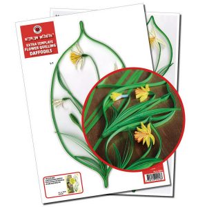 Daffodils extra Quilling template