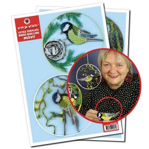 Extra Template Birds Quilling/ Musvit