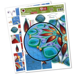 Module Mandala I Quilling template