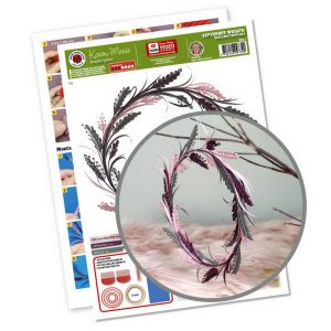 September Wreath Quilling template