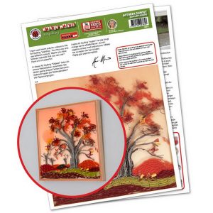 October Sunset Art Quilling template