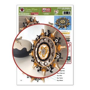 African Sun Mandala Template