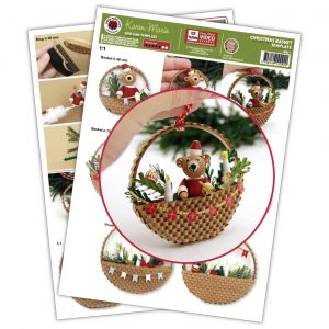 Weihnachtskörbe Quilling Template