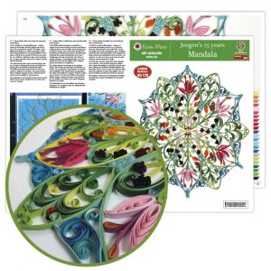 Jorgen's 75. Geburtstags Mandala Quilling Template