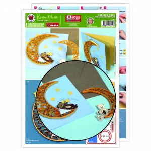 On Edge Quilling Moon Template