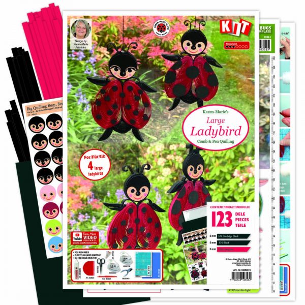 Große Marienkäfer - Quilling Kit