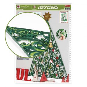 Adventskalender Großer Quilling Module Weihnachtsbaum