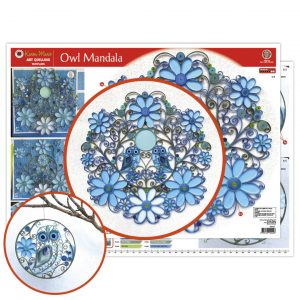 Eulen Mandala - Art Quilling Template