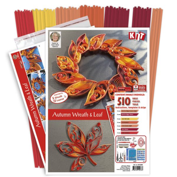 Herbst Kranz und Blätter - Quilling Kit