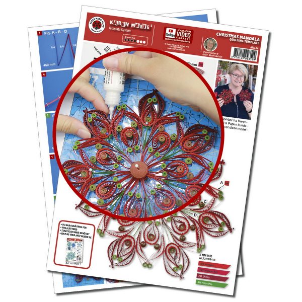 Template Chrismas Mandala