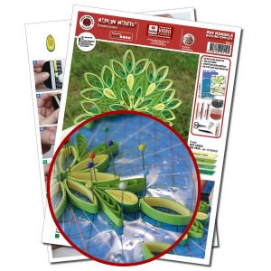 Mai Mandala quilling template A4