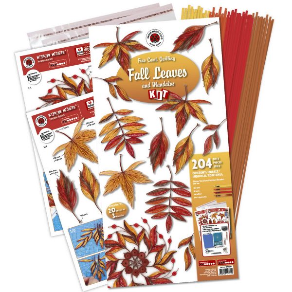 Fall Leaves & Mandala quilling kit