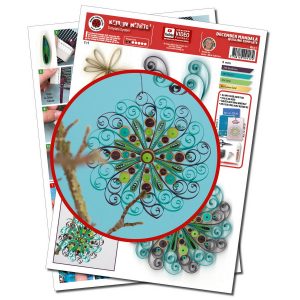 Dezember Mandala Quilling template