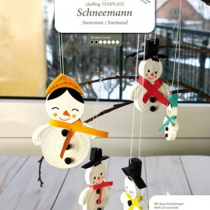 Quilling-Anleitung Schneemann