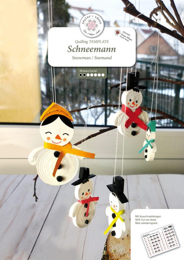 Quilling-Anleitung Schneemann