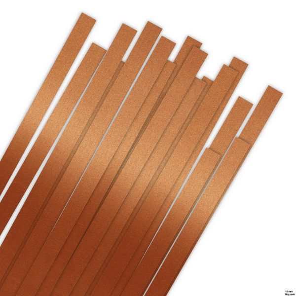 Quillingstreifen 10 mm, Big Pack, lux.copperplate