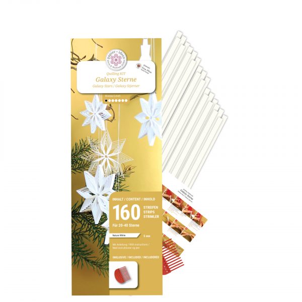 Quilling-Kit - Galaxy Stars white