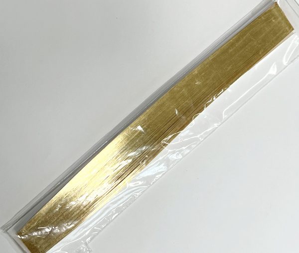 Krüllstreifen 5 x 245 mm gold