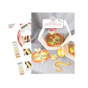 Quilling-Anleitung - Äpfel mit Farbverlauf