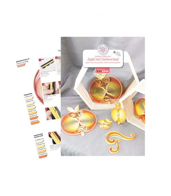 Quilling-Anleitung - Äpfel mit Farbverlauf