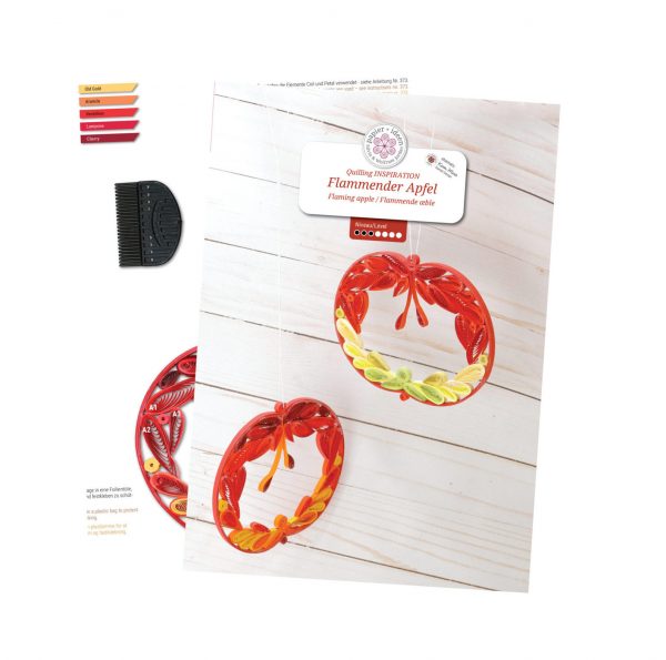 Quilling Inspiration - Flammender Apfel