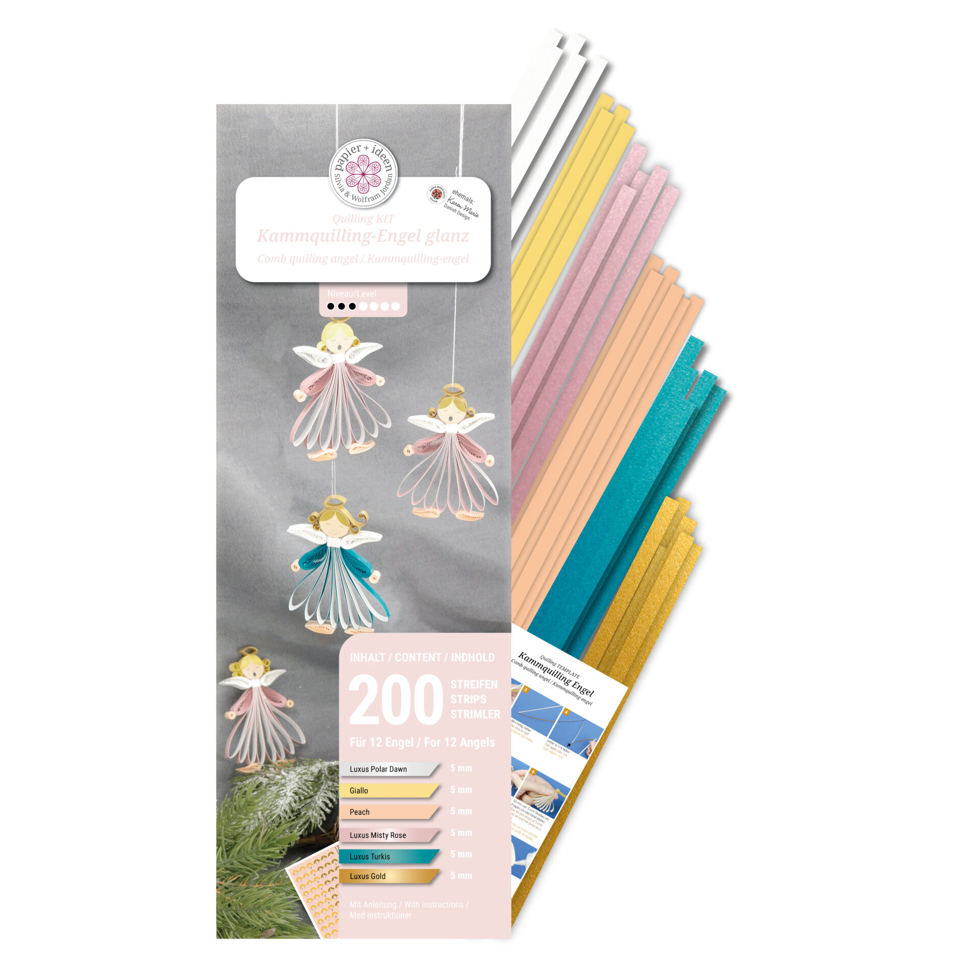 Quilling-Kit - Engel, glanz