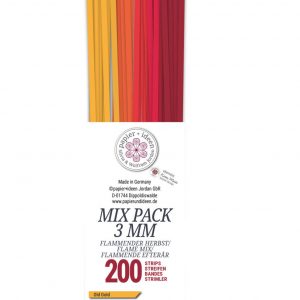Quillingstreifen 3 mm Mix Pack Flammender Herbst