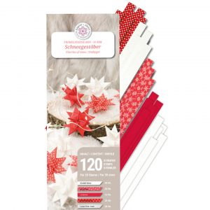 Fröbelsternstreifen, 10 mm, Mix Scheegestöber