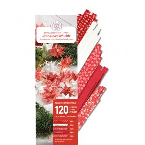 Fröbelsternstreifen, 10 mm, Mix Skandinavisch Chic