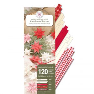 Fröbelsternstreifen, 10 mm, Mix, Landhaus-Charme