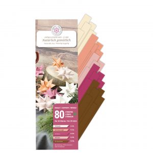 Fröbelsternstreifen, 15 mm, Mix Natürlich Gemütlich