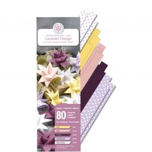 Fröbelsternstreifen, 15 mm, Mix Lavendel Vintage