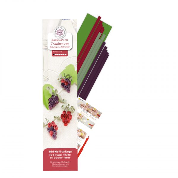 Quilling Mini Kit - Trauben rot
