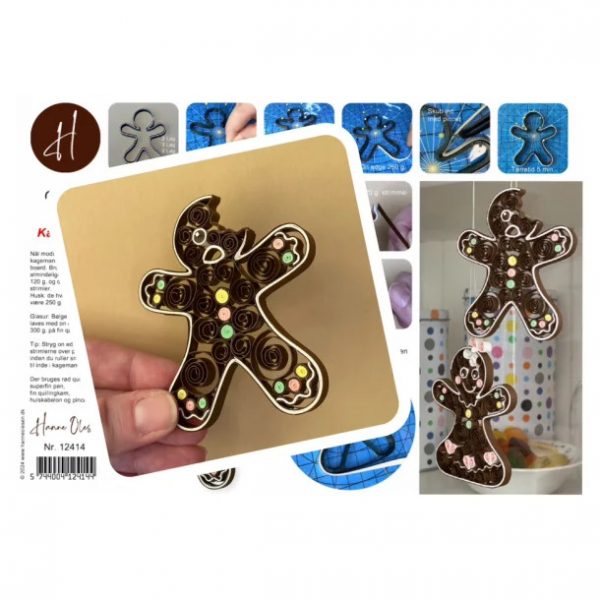 Hanne Olesen Quilling-Anleitung Lebkuchenmann