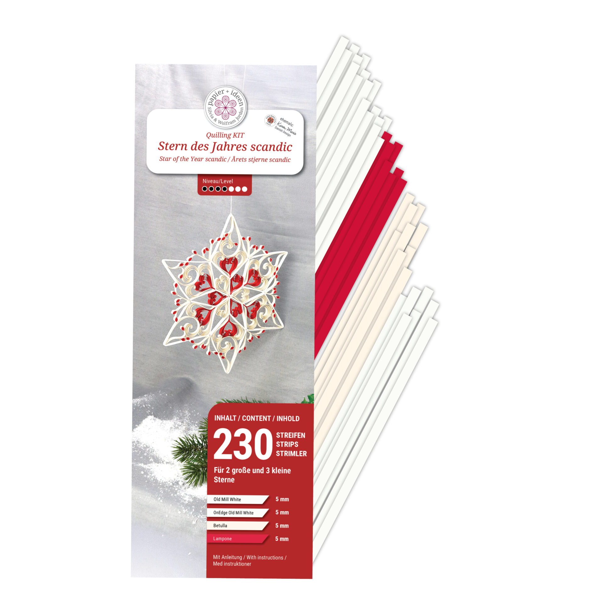 Quilling-Kit - Stern des Jahres 2025, scandic