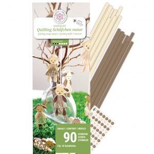 Quilling Kit - Schäfchen natur