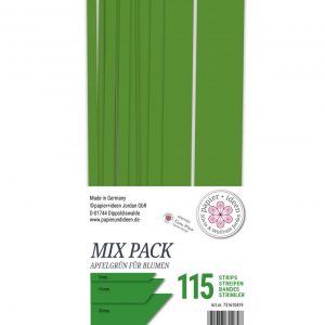 Quillingstreifen, Mix Pack, Apfelgrün für Blumen