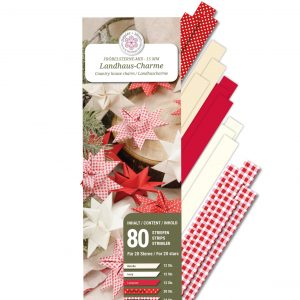 Fröbelsternstreifen, 15 mm, Mix, Landhaus-Charme