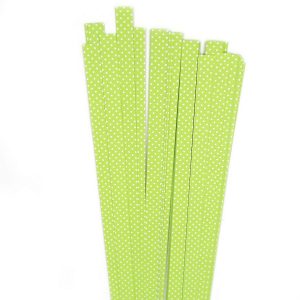 Str.10 x 450 mm Lime/white dots    60 St. Paper St./Pcs 120g